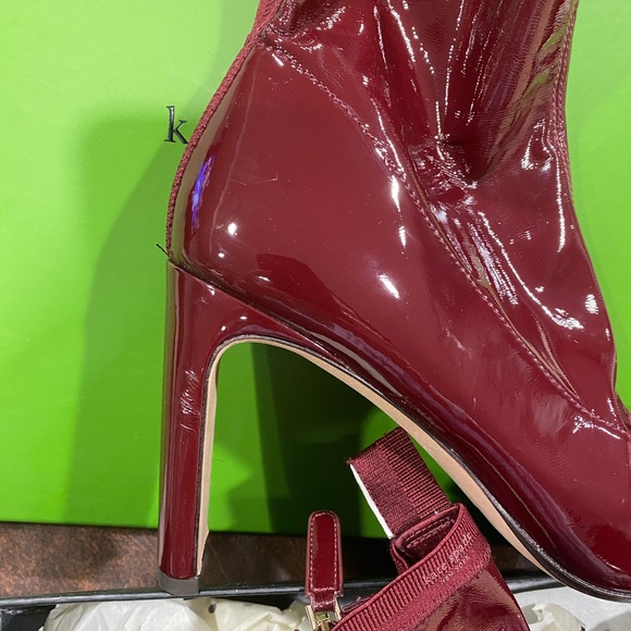 Kate Spade Deep Red Patent Booties - Picture 6 of 10